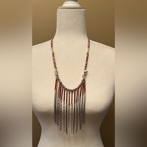 Long statement necklace